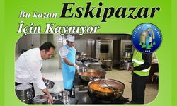 ESKİPAZAR'DA KAZANLAR İHTİYAÇ SAHİPLERİ İÇİN KAYNIYOR