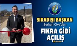 SIRADIŞI BAŞKAN’DAN FIKRA GİBİ AÇILIŞ