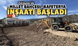 ESKİPAZAR’DA MİLLET BAHÇESİ VE KAFETERYA İNŞAATI BAŞLADI