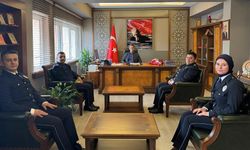 ÇAYCUMA İLÇE EMNİYET MÜDÜRÜNDEN KAYMAKAM KAYA'YA ZİYARET