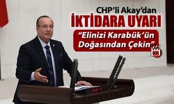 MİLLETVEKİLİ AKAY UYARDI "KARABÜK'ÜMÜZDE TELAFİSİ MÜMKÜN OLMAYACAK İŞLERE GİRİŞMEYİN"