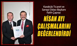 KTSO BAŞKANI ÇAPRAZ NİSAN AYI ÇALIŞMALARINI DEĞERLENDİRDİ