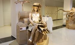 ÇANKIRI'DA ATIK KARTONLARDAN SANAT ESERİ YAPTILAR