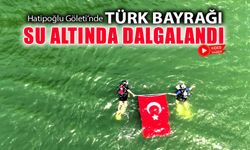 OVACIK'TA DALGIÇLARDAN 19 MAYIS'A ÖZEL SU ALTI GÖSTERİSİ