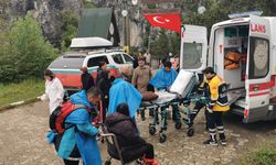 KASTAMONU'DA KANYONDA YÜRÜYÜŞ YAPAN KADIN DÜŞEREK YARALANDI