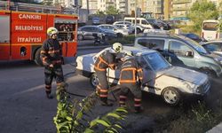 OTOMOBİL ALEVLERE TESLİM OLDU