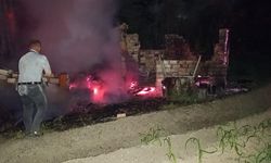 ÇANKIRI'DA BARAKA ALEVLERE TESLİM OLDU