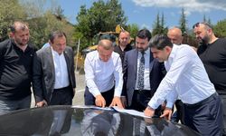 AK PARTİ HEYETİ ÇALIŞMALARI İNCELEDİ