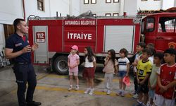 SAFRANBOLU İTFAİYESİ MİNİK ÖĞRENCİLERİ BİLİNÇLENDİRİYOR