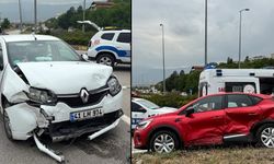 İKİ OTOMOBİL KAVŞAKTA ÇARPIŞTI: 3 YARALI