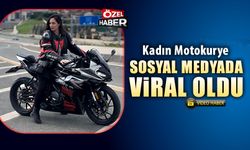 KADIN MOTOKURYE SOSYAL MEDYADA VİRAL OLDU