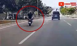 TEHLİKELİ MOTOSİKLET SÜRÜŞÜ KAMERALARDA