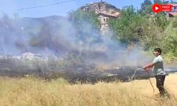 OTLUK ALANDA YANGIN ÇIKTI