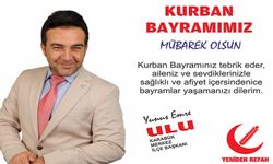 YRP MERKEZ İLÇE BAŞKANI ULU'NUN KURBAN BAYRAMI MESAJI