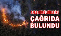 AFAD GÖNÜLLÜLERİNE ÇAĞRIDA BULUNDU