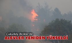 ÇUKURKÖY’DE ALEVLER YENİDEN YÜKSELDİ