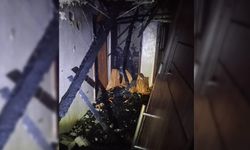 BOLU'DA CAMİ LOJMANINDA YANGIN