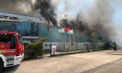 BOLU'DA MEDİKAL FABRİKASINDA YANGIN ÇIKTI