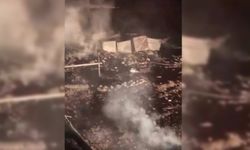 ÇANKIRI'DA ALEVLERE TESLİM OLAN BARAKA KULLANILMAZ HALE GELDİ