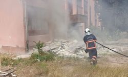 ÇANKIRI'DA OT YANGINI BÜYÜMEDEN SÖNDÜRÜLDÜ