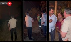 BAŞKAN ÇETİNKAYA ALEVLERİN SARDIĞI KÖYDE VATANDAŞLARI İKNA EDEREK ÇIKARDI
