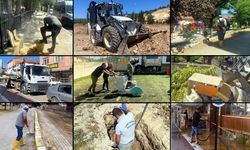 ESKİPAZAR'DABELEDİYE EKİPLERİNİN ÇALIŞMALARI SÜRÜYOR