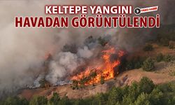 KELTEPE YANGINI HAVADAN GÖRÜNTÜLENDİ