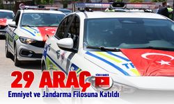 KARABÜK’TE EMNİYET VE JANDARMA FİLOSUNA 29 ARAÇ KATILDI