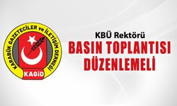KAGİD "KBÜ REKTÖRÜ BASIN TOPLANTISI YAPMALI"