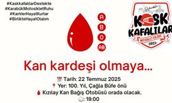 KASK KAFALILAR MOTOSİKLET DERNEĞİ'NDEN KAN BAĞIŞINA DAVET