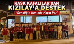 KASK KAFALILAR'DAN KIZILAY'A DESTEK