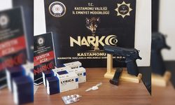 KASTAMONU'DA SENTETİK HAP VE RUHSATSIZ TABANCAYLA YAKALANAN ŞAHIS GÖZALTINDA