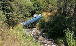 KASTAMONU'DA YENİ EVLİ ÇİFT ŞARAMPOLE YUVARLANDI
