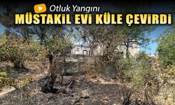KARABÜK’TE OTLUK YANGINI MÜSTAKİL EVİ KÜLE ÇEVİRDİ