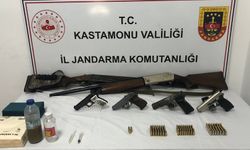KASTAMONU'DA 4 SİLAH KAÇAKCISI YAKALANDI