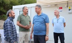 VALİ YAVUZ YANGIN BÖLGELERİNDE İNCELEMELERDE BULUNDU