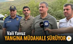 ORMAN YANGININA MÜDAHALE SÜRÜYOR