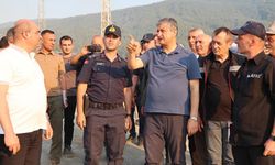 VALİ YAVUZ'DAN YANGIN BÖLGESİNE ZİYARET