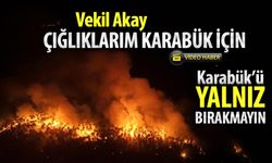 VEKİL AKAY, "ÇIĞLIKLARIM MEMLEKETİMİZ İÇİN KARABÜK’ÜMÜZÜ YALNIZ BIRAKMAYIN!"