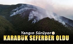 KARABÜK YANGINDA SEFERBER OLDU