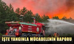İŞTE YANGINLA MÜCADELENİN RAPORU