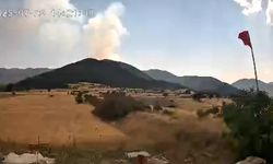 YAPRAKLI'DAKİ YANGININ ÇIKIŞ ANI GÜVENLİK KAMERASINDA
