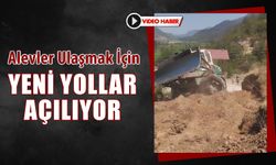 OVACIK YOLU'NDA ALEVLERE ULAŞMAK İÇİN YENİ YOLLAR AÇILIYOR