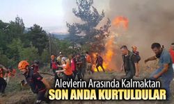 ALEVLERİN ARASINDA KALMAKTAN SON ANDA KURTULDULAR