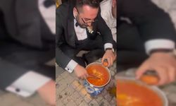 BOLU'DA DÜĞÜNDE DAMADA MENEMEN YAPTIRDILAR