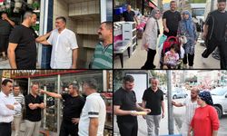 BAŞKAN ÇETİNKAYA'DAN ESNAF ZİYARETİ