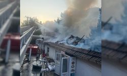 GÖYNÜK'TE EKMEK FIRINI YANARAK KÜL OLDU