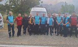 YANGINDA SAĞLIK EKİPLERİNDEN BAŞARILI ÇALIŞMA