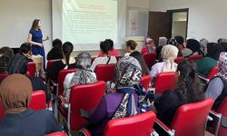 KARABÜK'TE KADINA ŞİDDETLE MÜCADELE EĞİTİMİ VERİLDİ
