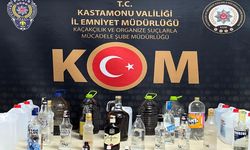 KASTAMONU'DA 58 LİTRE KAÇAK ALKOL YAKALANDI